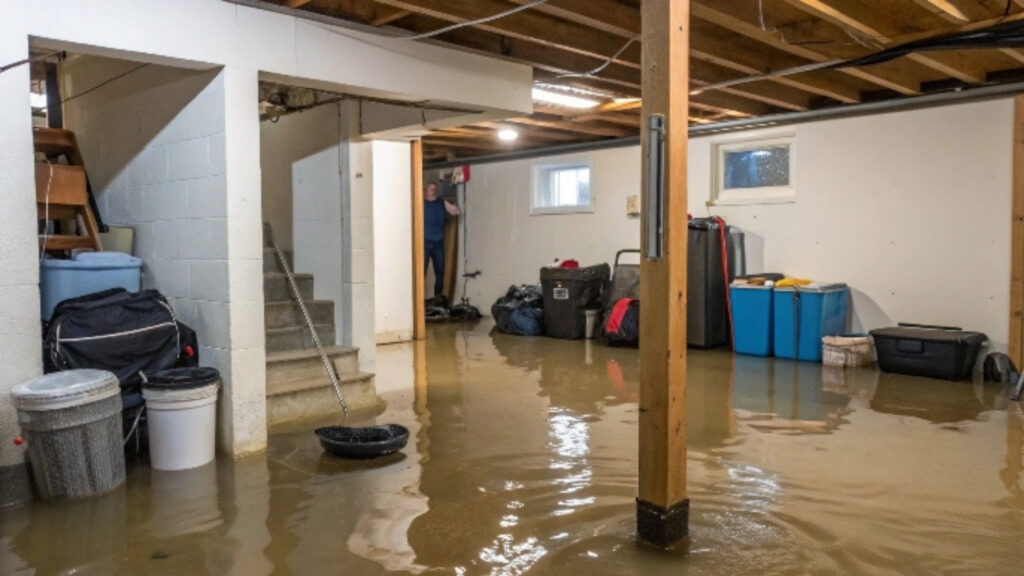 basement water damage Alexandria