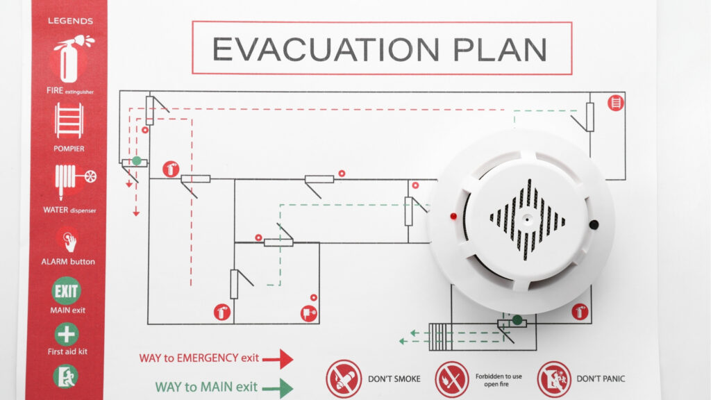 fire escape plan Alexandria