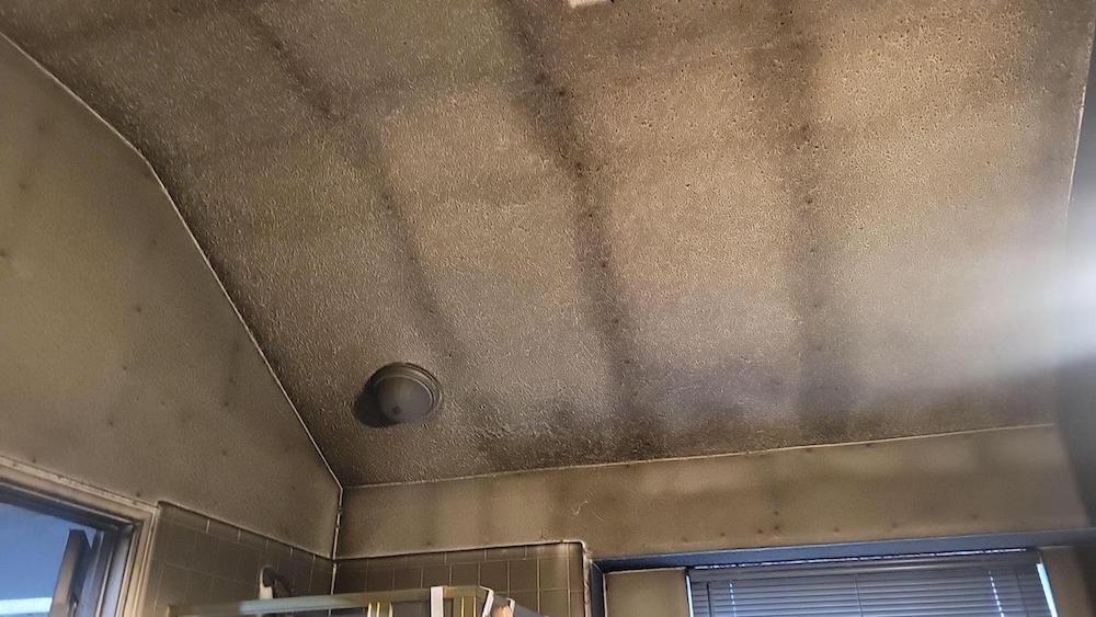 Immense soot damage inside a home in Allen, TX