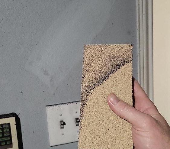 Soot damage inside an Allen home