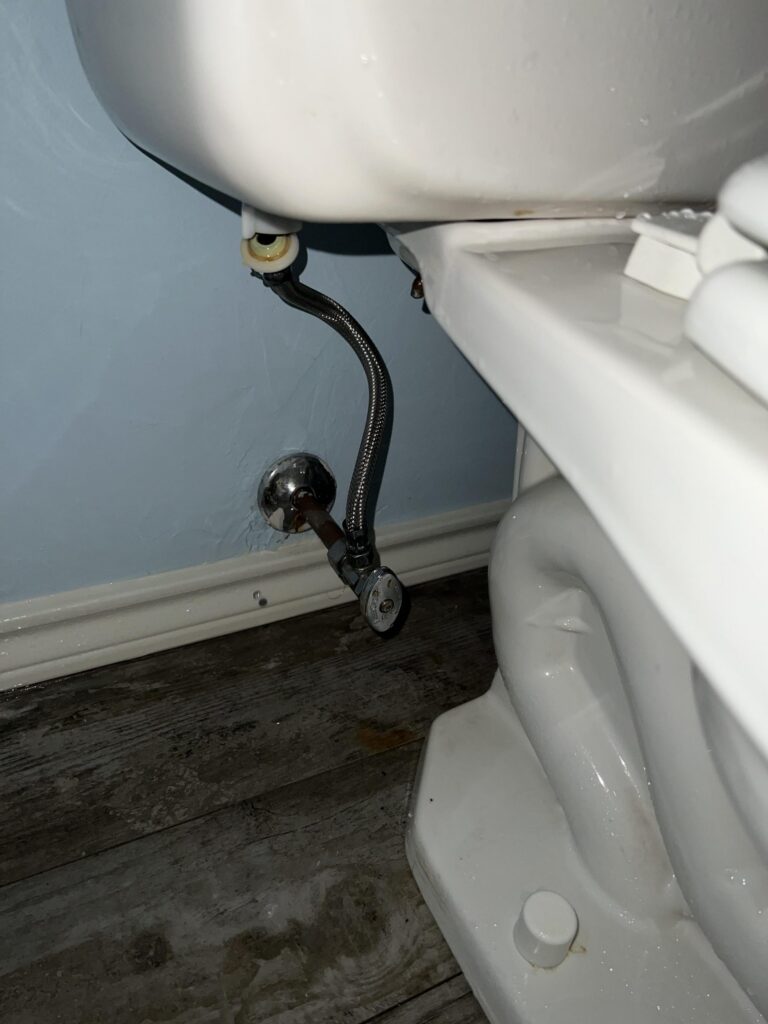 water damage from toilet