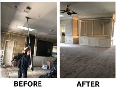 PuroClean Amarillo Fire Damage Restoration Before and After