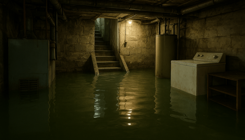 Basement flooding. Basement flood cleanup in Ann Arbor