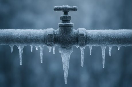 Frozen pipes damage in dexter