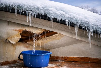 ice dams and roof leaks in Ann Arbor