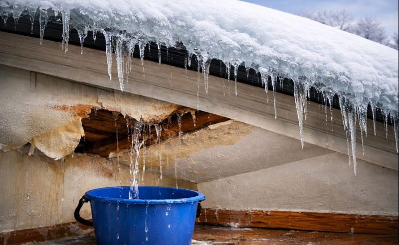 ice dams and roof leaks in Ann Arbor