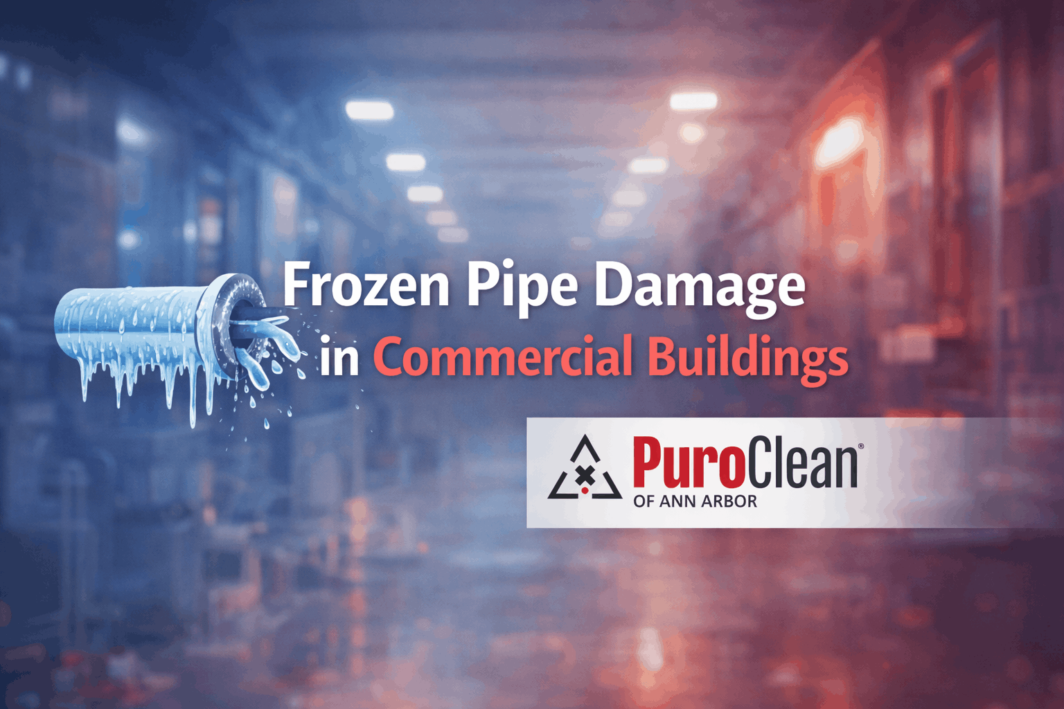 Frozen Pipe Damage in Commercial Buildings: How PuroClean of Ann Arbor Can Help