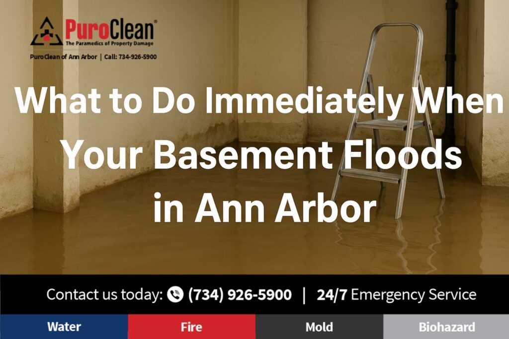 Basement water cleanup in ann arbor