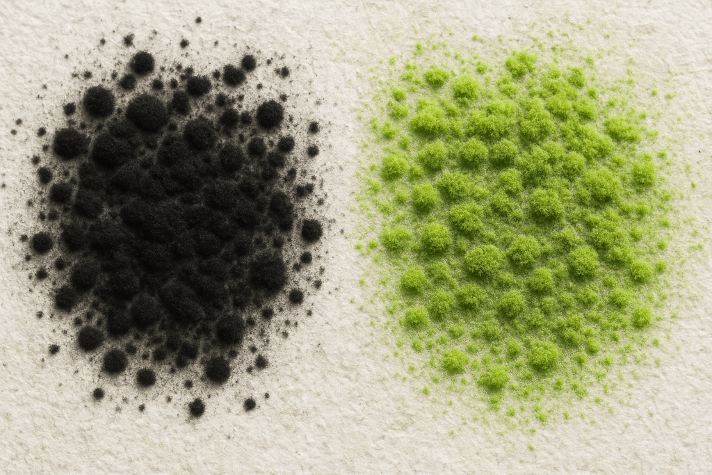 Black mold vs green mold