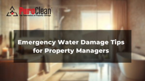 property manager water damage