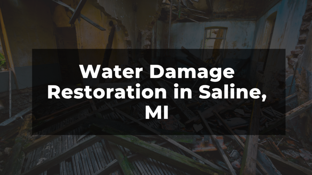 Water Damage Restoration in Saline