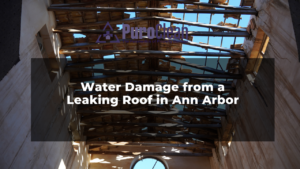 roof leak water damage