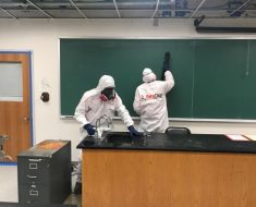 Cleaning college laboratory for mold PuroClean of Auburn