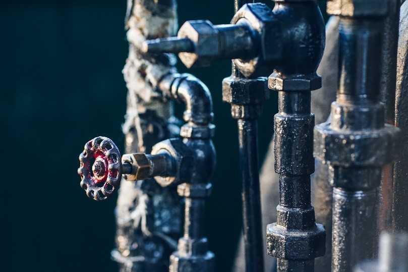 Frozen pipes used to show the dangers of the cold