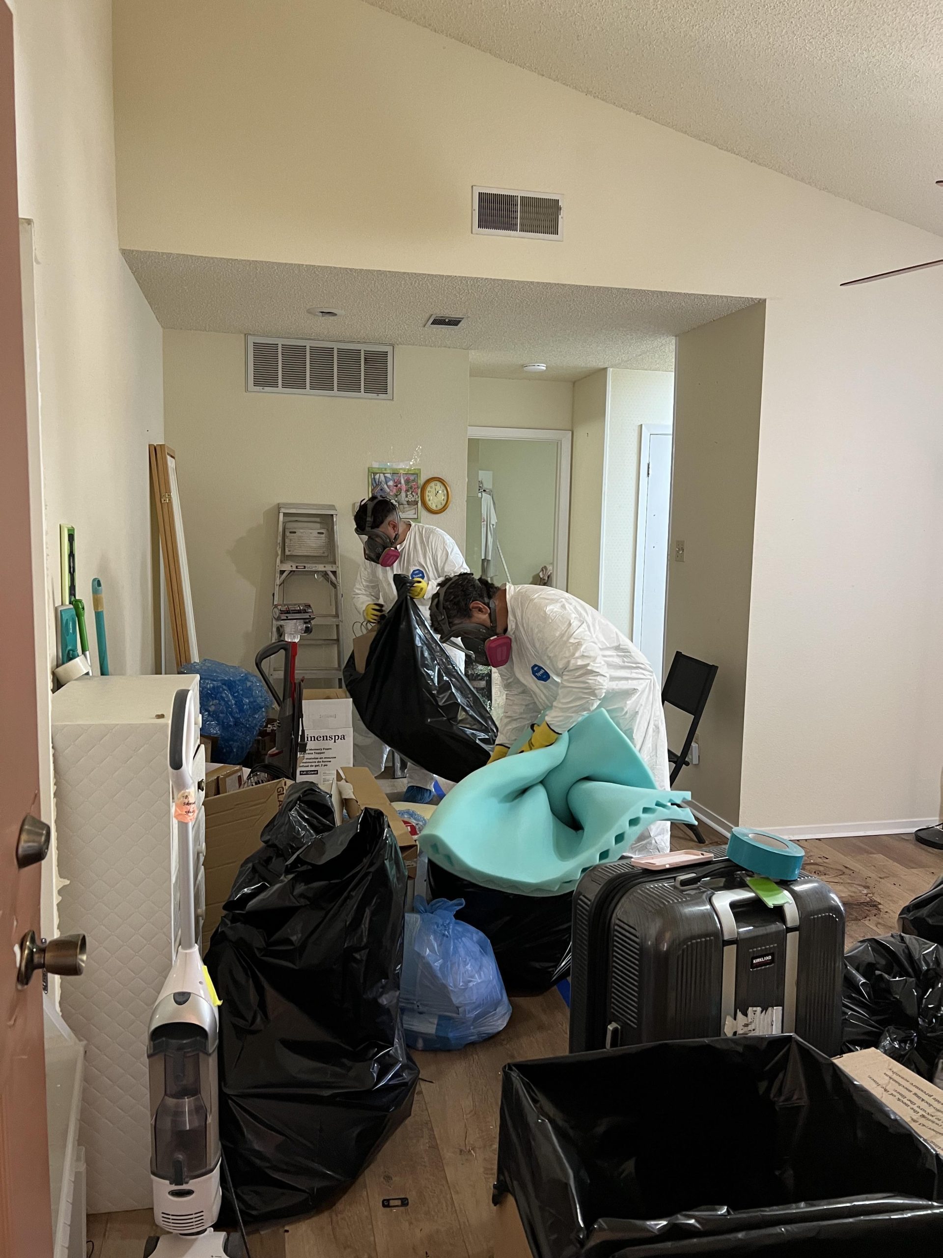 decontamination and rebuild in progress