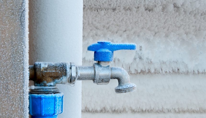 water damage from outdoor faucets