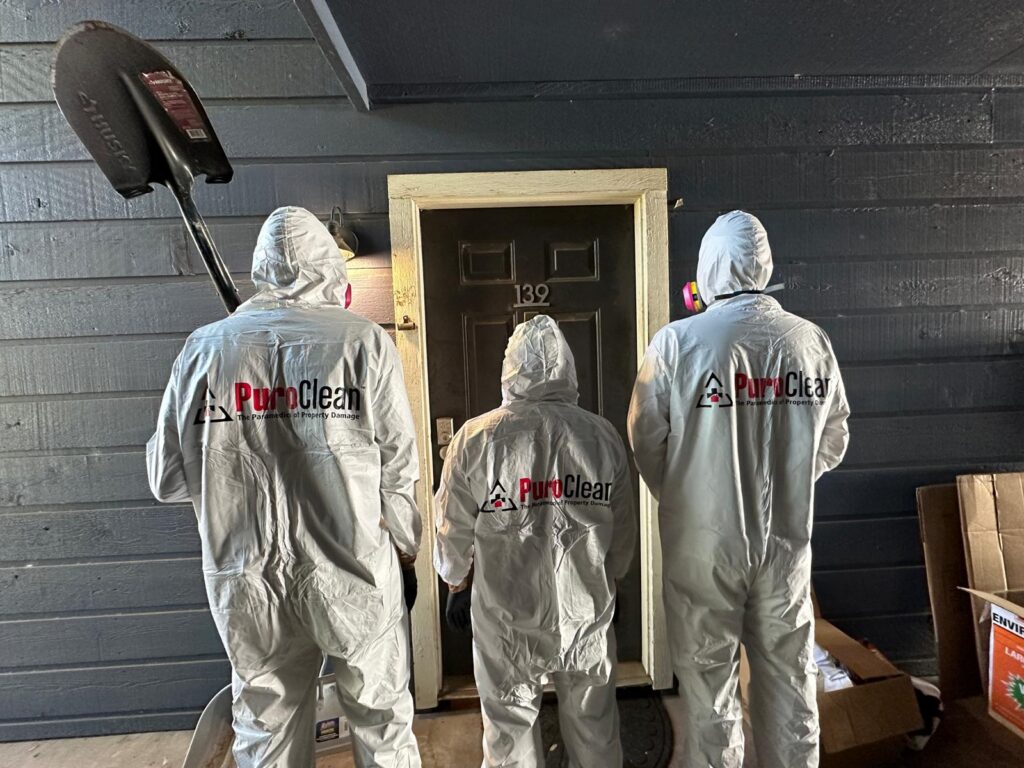 Water damage after hurricane