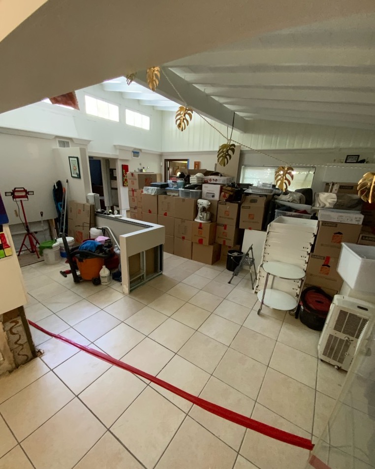 Water damage restoration in Aventura. 