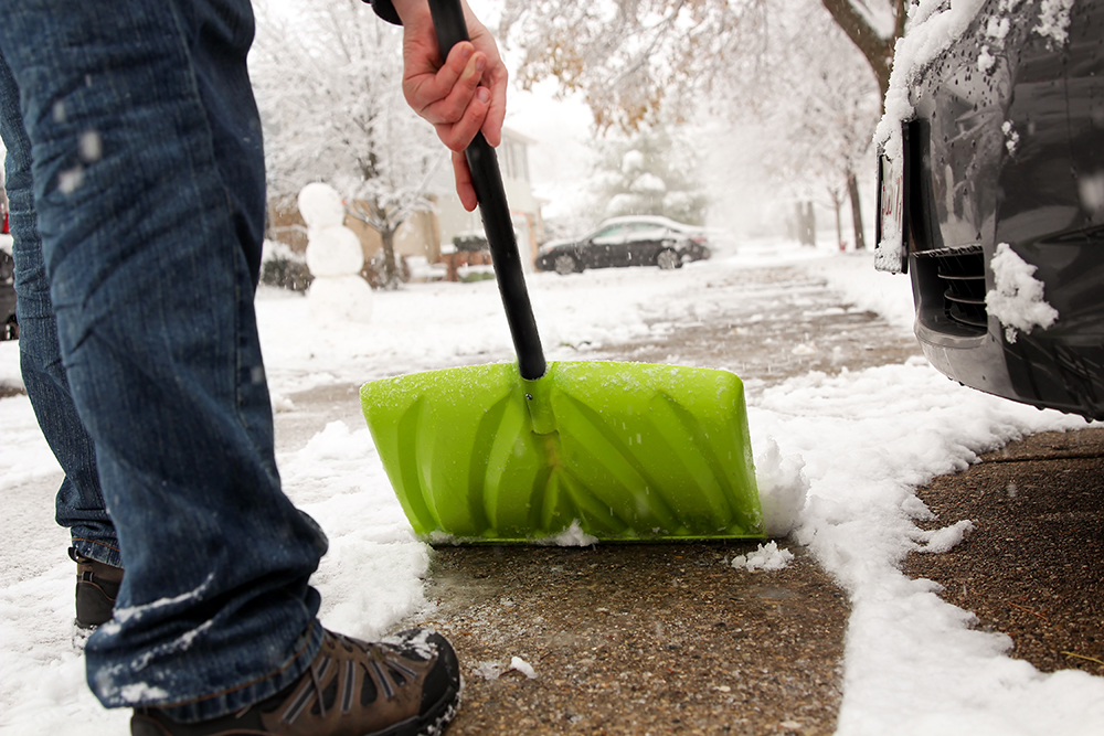 Shoveling and removing snow
