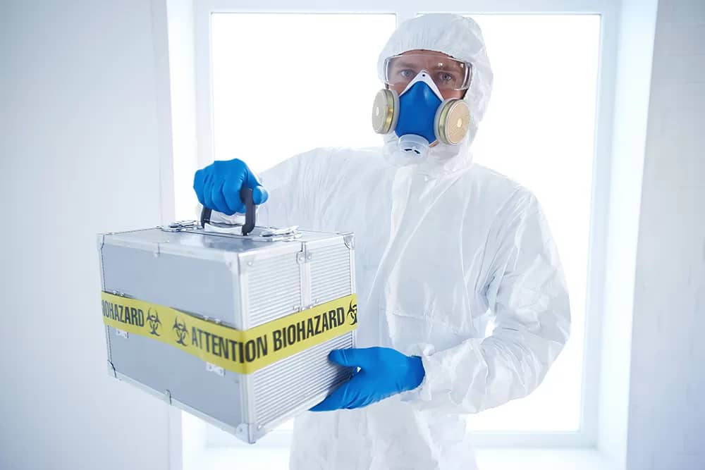 Winter biohazard cleanup