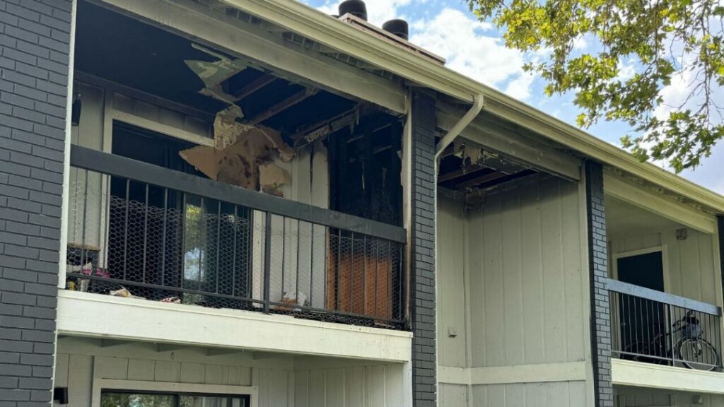 Winter fire damage