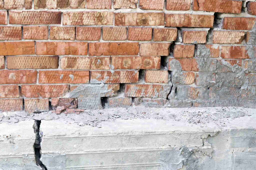 Foundation water damage