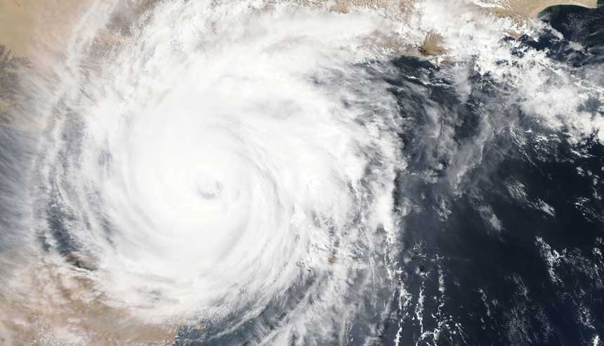 tornado from space