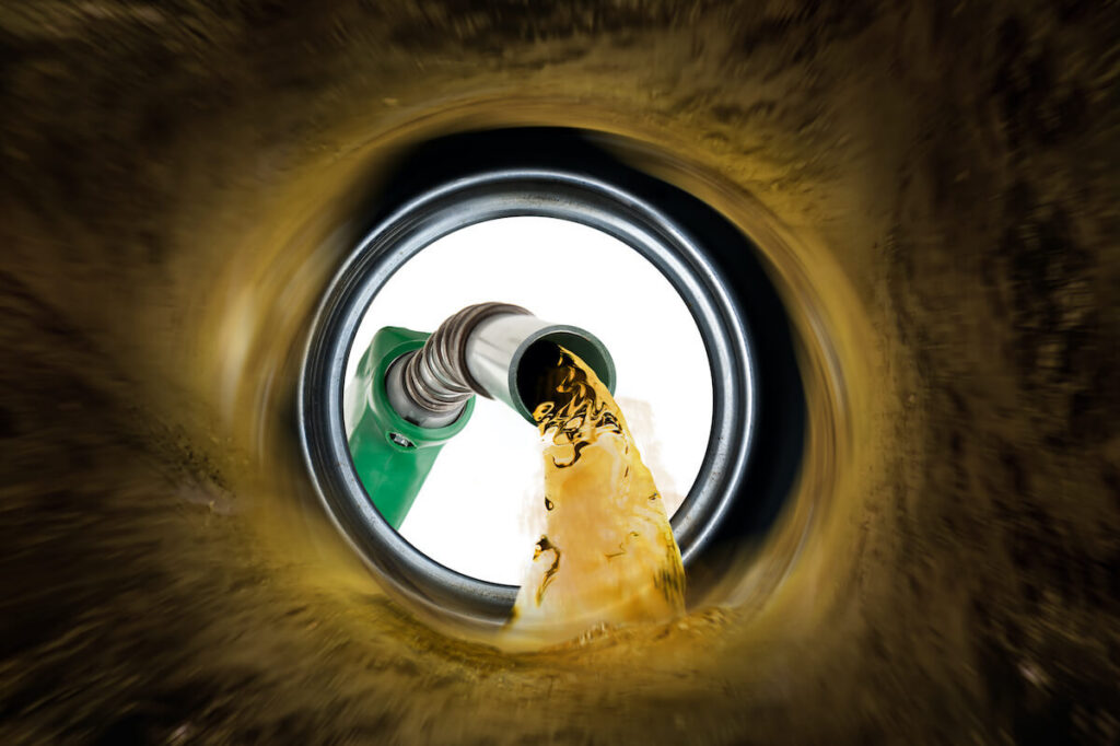 gas tank refilling smoke damage cleanup