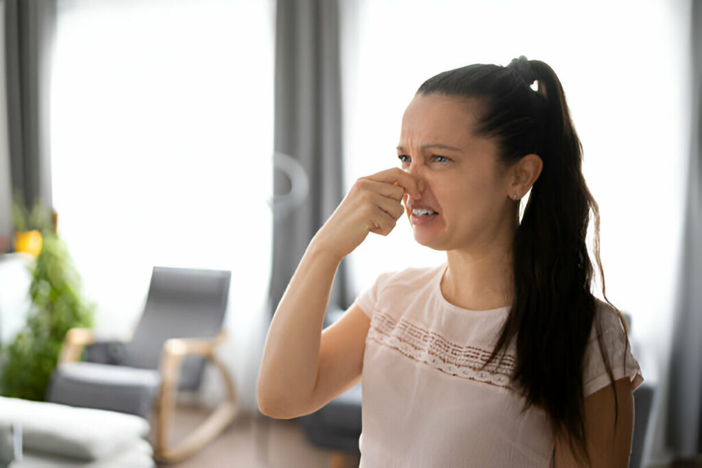 how to get rid of lingering odor in sarasota office