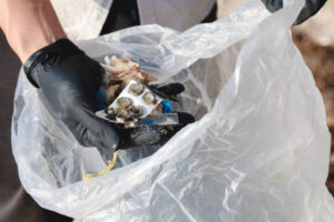 Air quality testing equipment used during illict drug cleanup in West Bradenton
