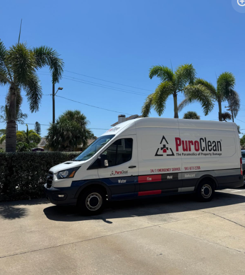 PuroClean of Bradenton trauma cleanup services Bradenton vehicle responding to a residential property call