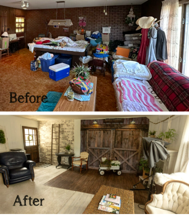 Blood cleanup services Bradenton FL before and after biohazard restoration
