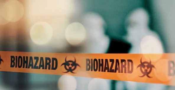 biohazard containment area requiring professional death cleanup service in Bradenton