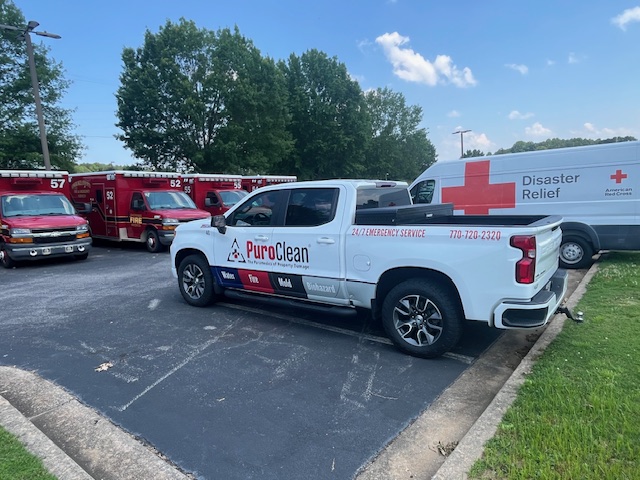 PuroClean emergency response vehicle in Alpharetta, GA for water damage restoration