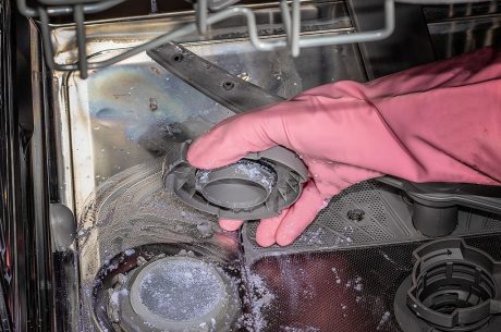 dishwasher flooding grease