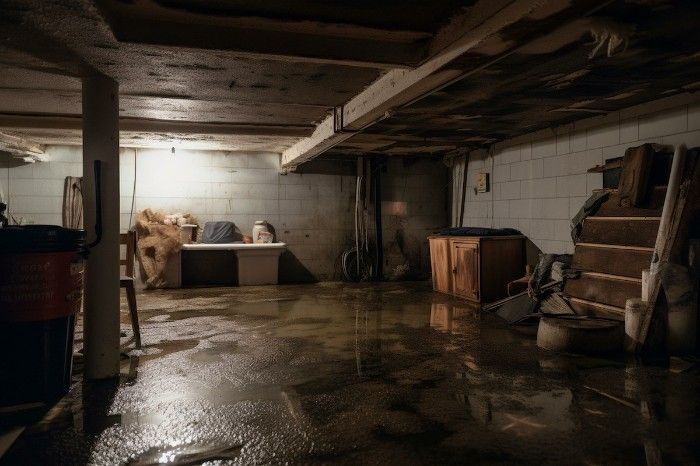 musty smell basement