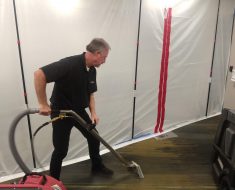 Kurt Nix performing water extraction