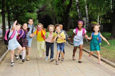 Children on their way to educational facilities in North Metro Atlanta