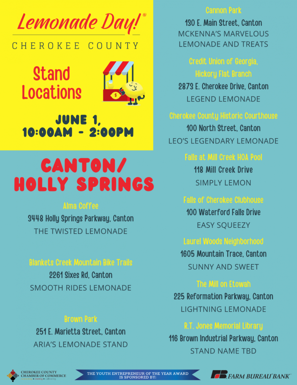 Cherokee County Lemonade Day PuroClean North Metro Atlanta