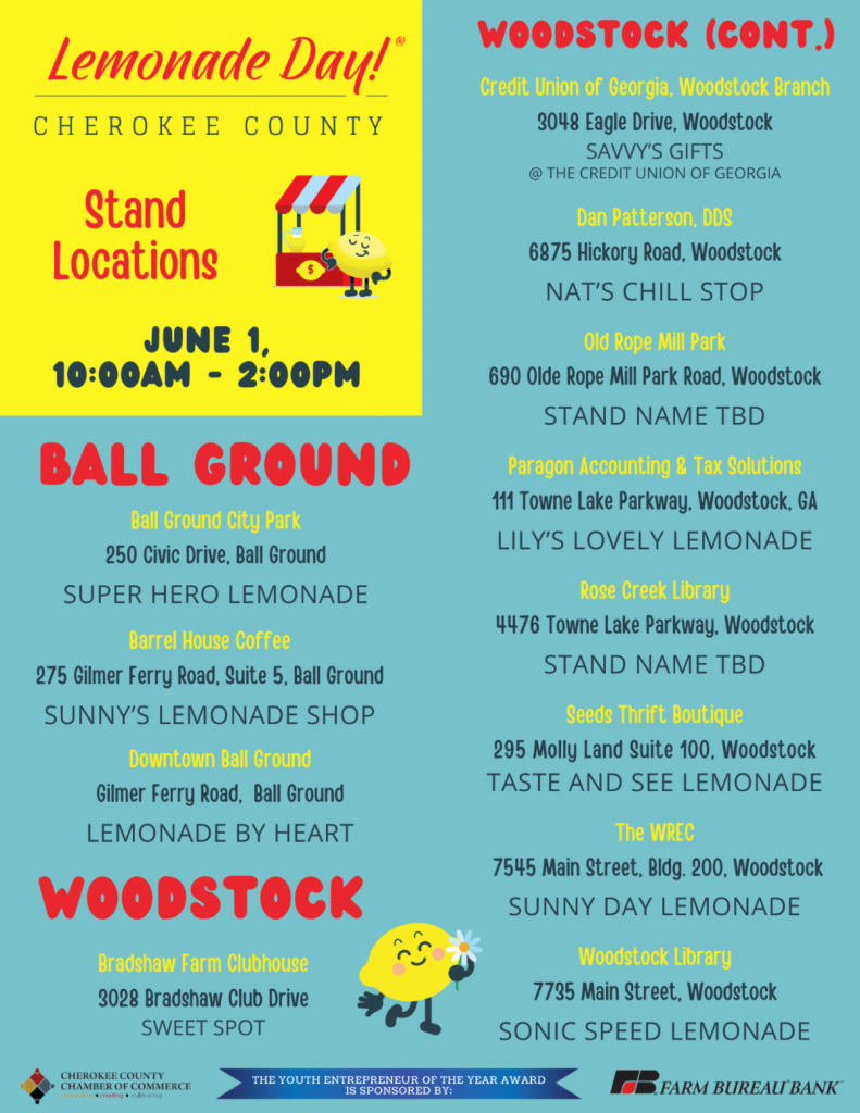 Cherokee County Lemonade Day PuroClean North Metro Atlanta