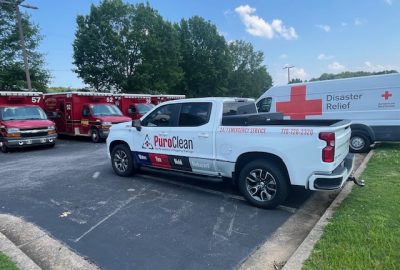 PuroClean emergency response vehicle in Alpharetta, GA for water damage restoration