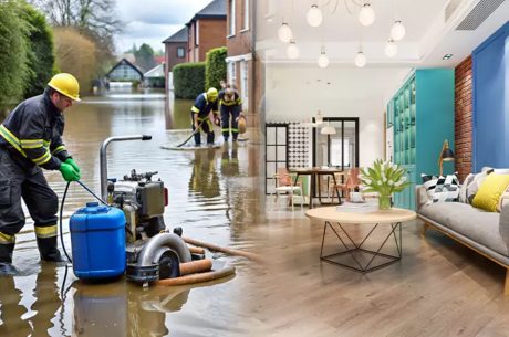 Damage homes from water
