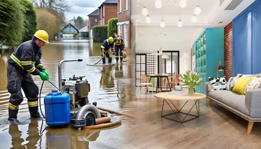 Damage homes from water