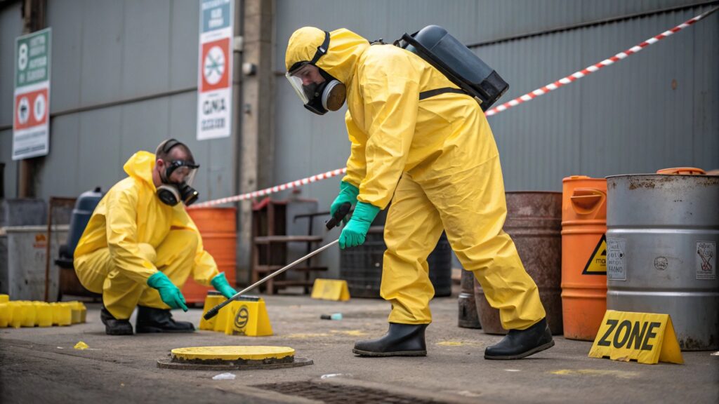 two men person working for Biohazard Cleanup Complete Safety