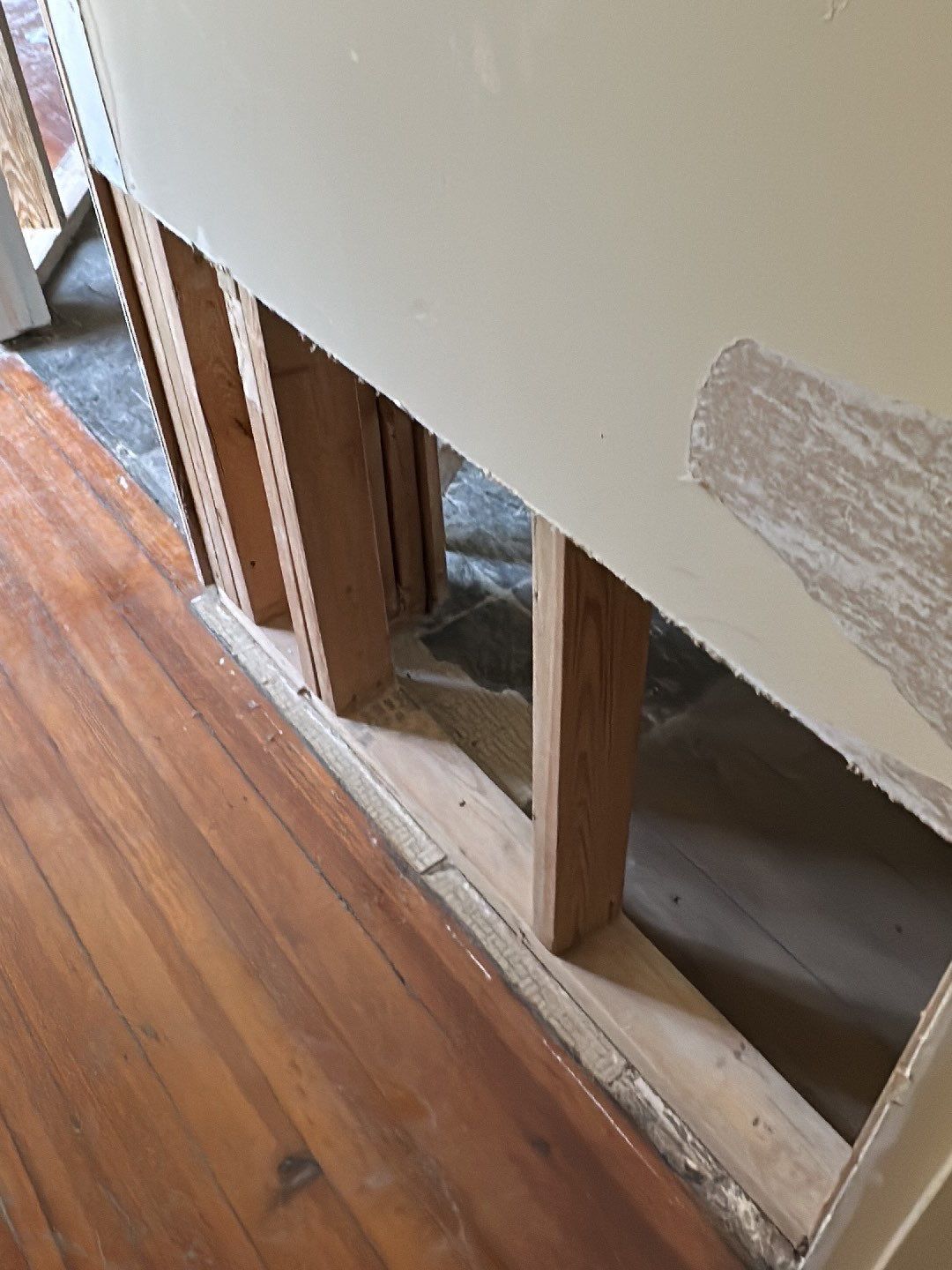 More removal of moldy drywall for a mold-free home