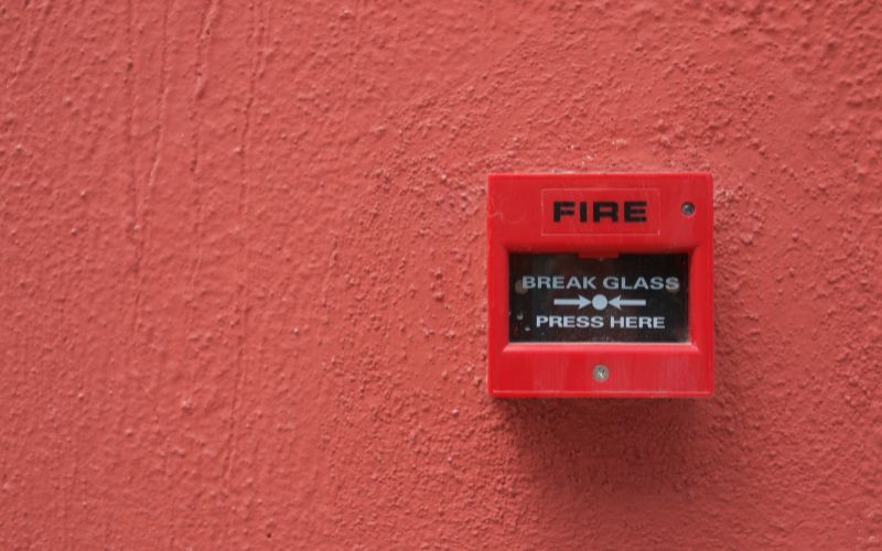 red fire alarm - What to Do After a House Fire