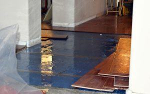slight flooding in a house