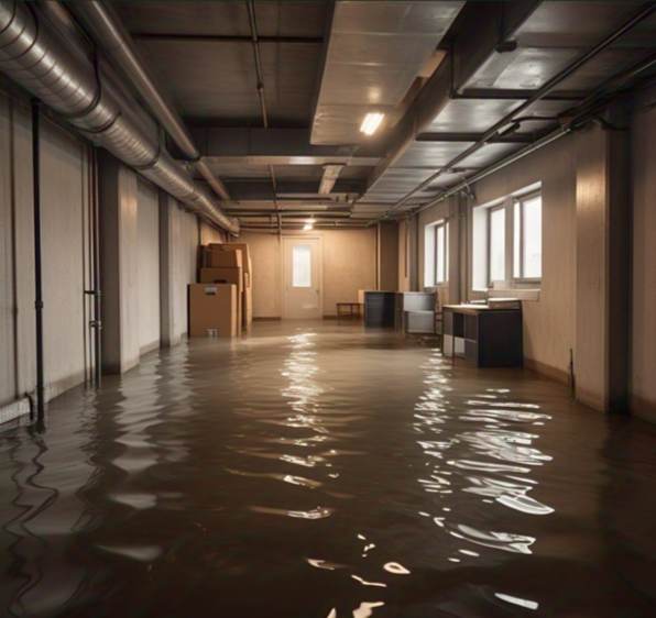 Flash Flood: Basement flooding as a result of Flash Floods 