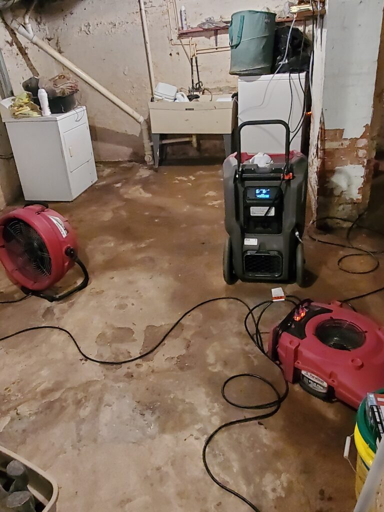 The state-of-the-art equipment we used to clean the sewage backup.
