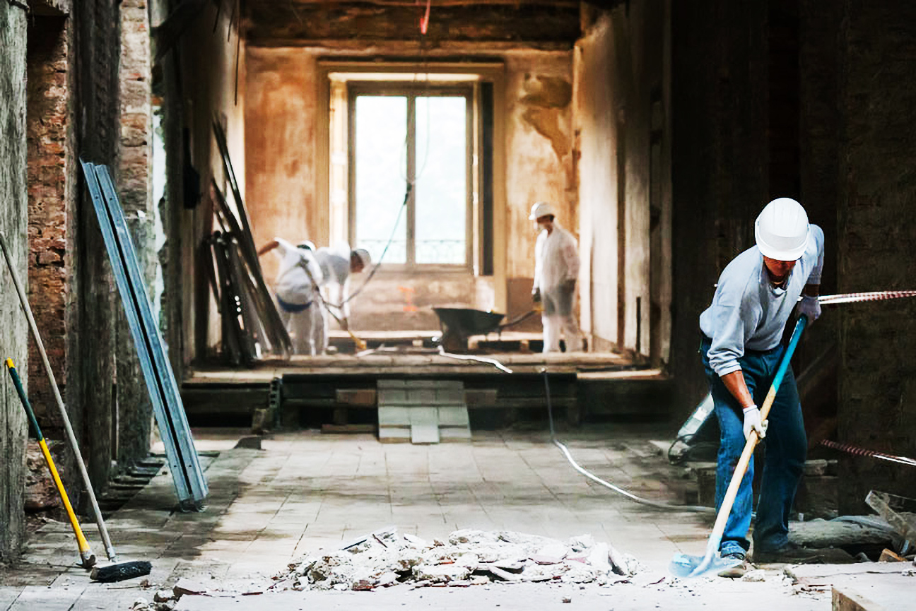PuroClean technicians performing fire damage restoration in Charleston to clean smoke residues